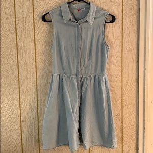 Light blue denim dress